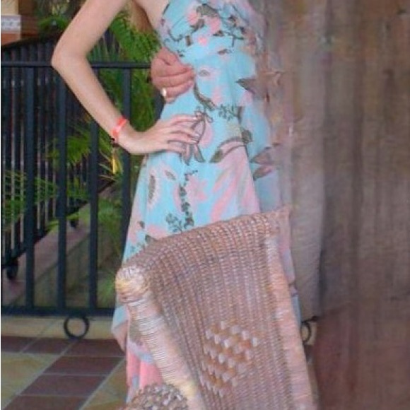 Beautiful mint and pink boho style  layered dress - Picture 7 of 7